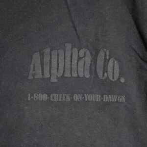 Alpha Co. "CHECK ON YOUR DAWGS" tee